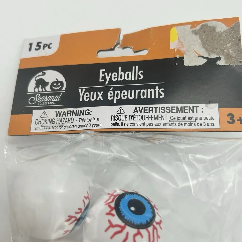 28 Halloween Eyeballs Plastic Party Props Trick or Treat Games Decor Prizes